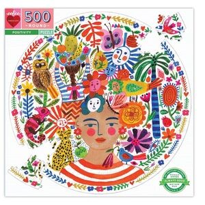 Positivity 500 Piece Round Puzzle